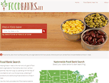 Tablet Screenshot of foodbanks.net